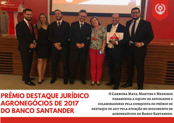 PREMIO Destaque Jur&iacute;dico Agroneg&oacute;cios de 2017 do Banco Santander 1